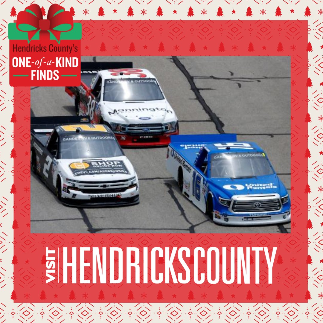 Lucas Oil Indianapolis Raceway Park (@raceirp) on Twitter photo Awesome news - we have been featured in @HendrickCounty's 2021 Holiday Gift Guide! 🎁
Check out the full Gift Guide at the link below - which includes our upcoming <a href="/NASCAR_Trucks/">NASCAR CRAFTSMAN Trucks</a> and <a href="/ARCA_Racing/">ARCA Menards Series</a> doubleheader weekend!
SHOP ➡️ visithendrickscounty.com/gift/ Awesome news - we have been featured in @HendrickCounty's 2021 Holiday Gift Guide! 🎁
Check out the full Gift Guide at the link below - which includes our upcoming <a href="/NASCAR_Trucks/">NASCAR CRAFTSMAN Trucks</a> and <a href="/ARCA_Racing/">ARCA Menards Series</a> doubleheader weekend!
SHOP ➡️ visithendrickscounty.com/gift/