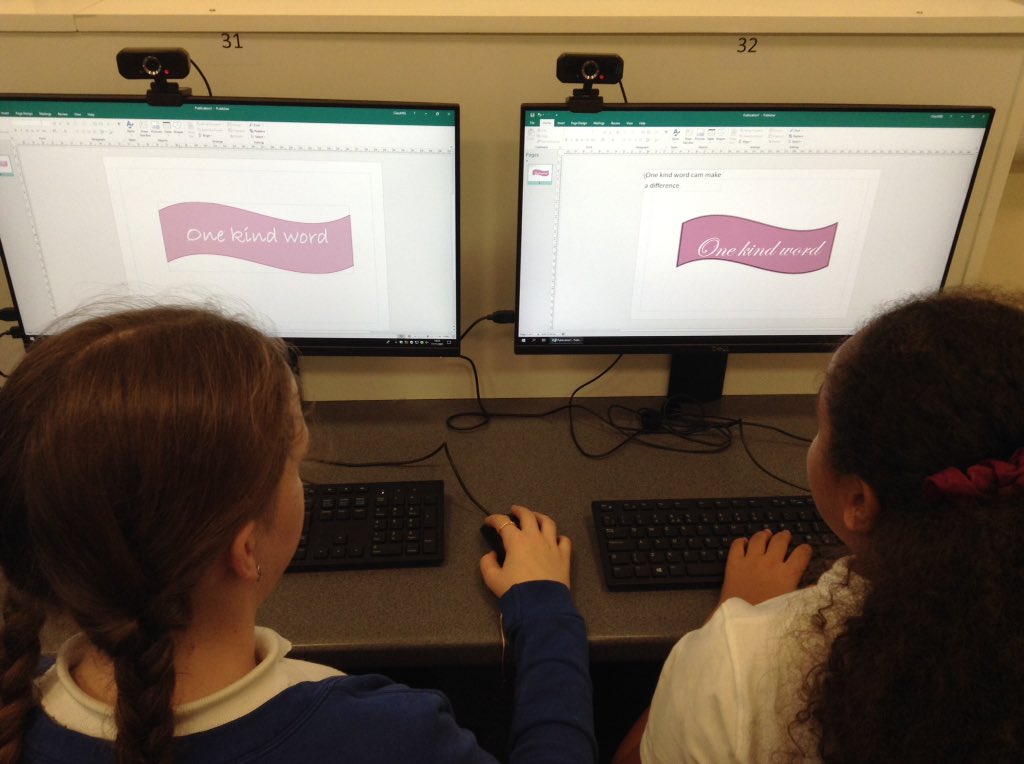 latimerprimary's tweet image. #ClassBL are also producing some posters in Publisher this afternoon linked to anti-bullying week #AntiBullyingWeek #OneKindWord