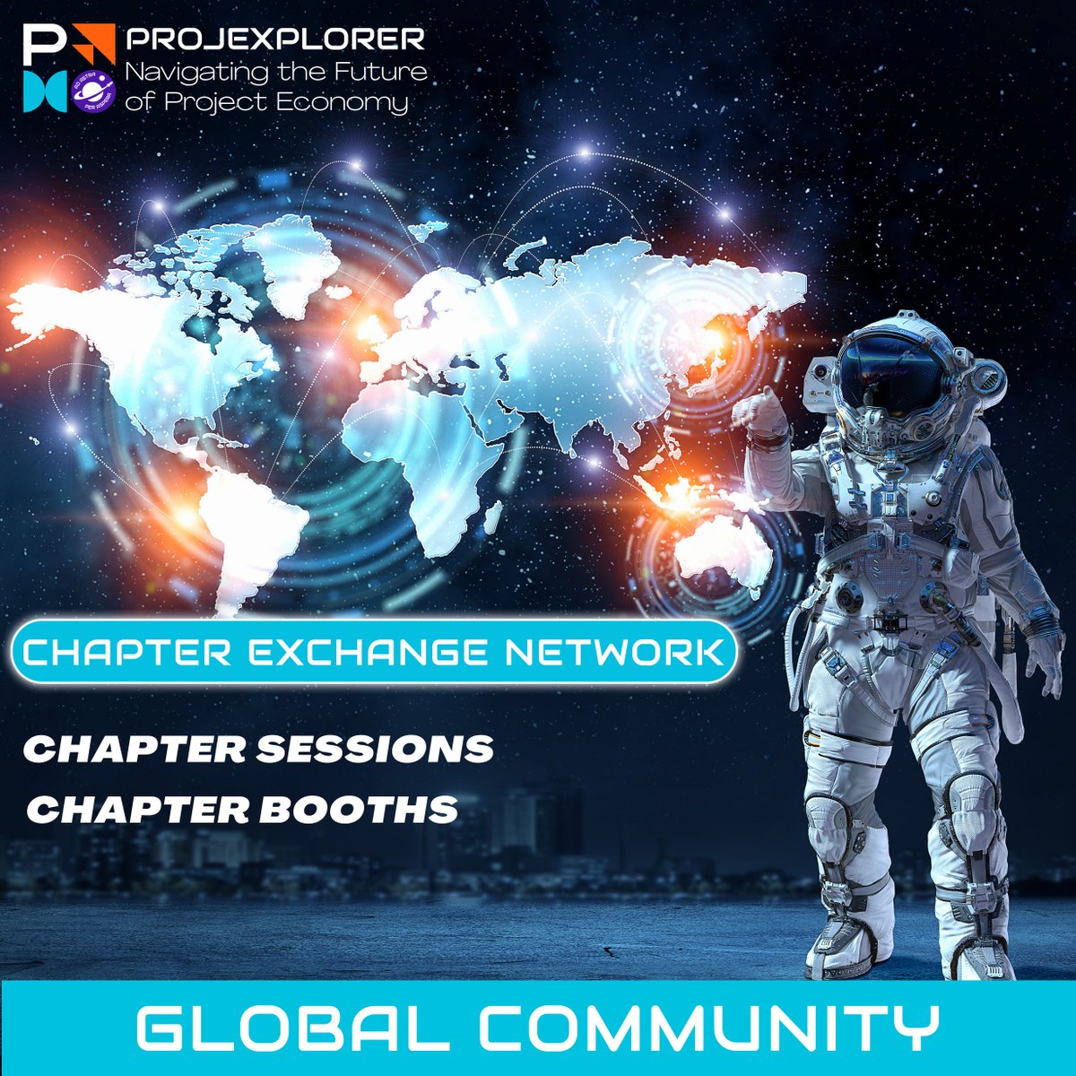 Come explore the galaxy of opportunities at ProjeXplorer!
Join the virtual event from 1 -3 December

🤝Connect with other local chapters
🖐️Meet other chapter leaders and 1000s of members

Visit ProjeXplorer.com for more updates and information about the event.