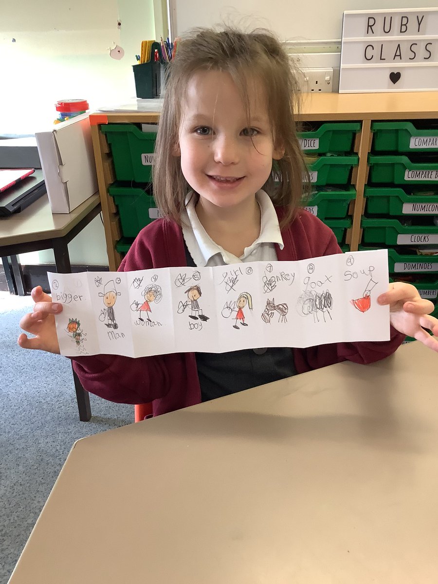 PuritonPrimary's tweet image. Year 1 have been enjoying their learning on The Enormous Turnip. We have created storyboards using @Talk4Writing, produced some brilliant writing and today we created our own mini pocket books! Amazing work from Ruby Class… you have blown Miss Gibson’s socks off! #RubyClass