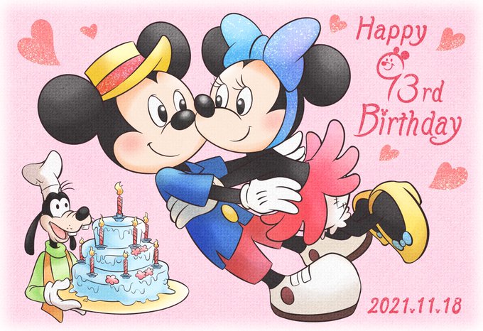 ミッキーミニーお誕生日おめでとうのtwitterイラスト検索結果