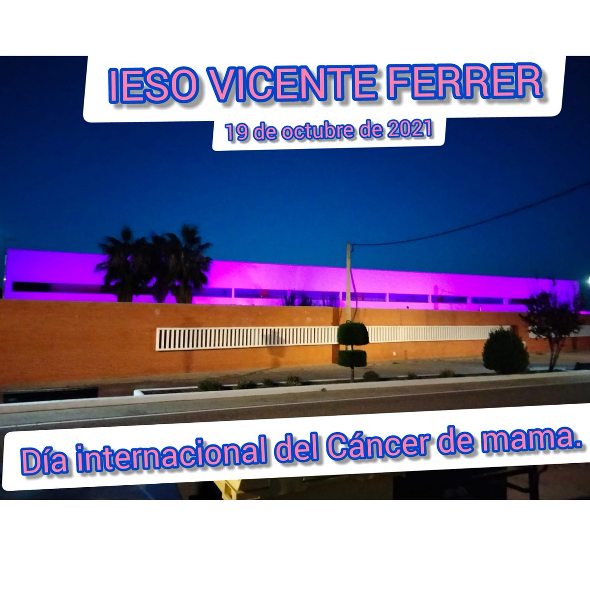 CadenaFerrerIE1's tweet photo. 19 DE OCTUBRE. DÍA INTERNACIONAL DEL CÁNCER DE MAMA
El día 19 de octubre se ha celebrado el Día Internacional del Cáncer de Mama. Los alumnos de 3º ESO han querido contarnos en Cadena Ferrer el manifiesto que han realizado con motivo de esta celebración.
https://t.co/haSmlogeoC https://t.co/wdrqmLlrM8