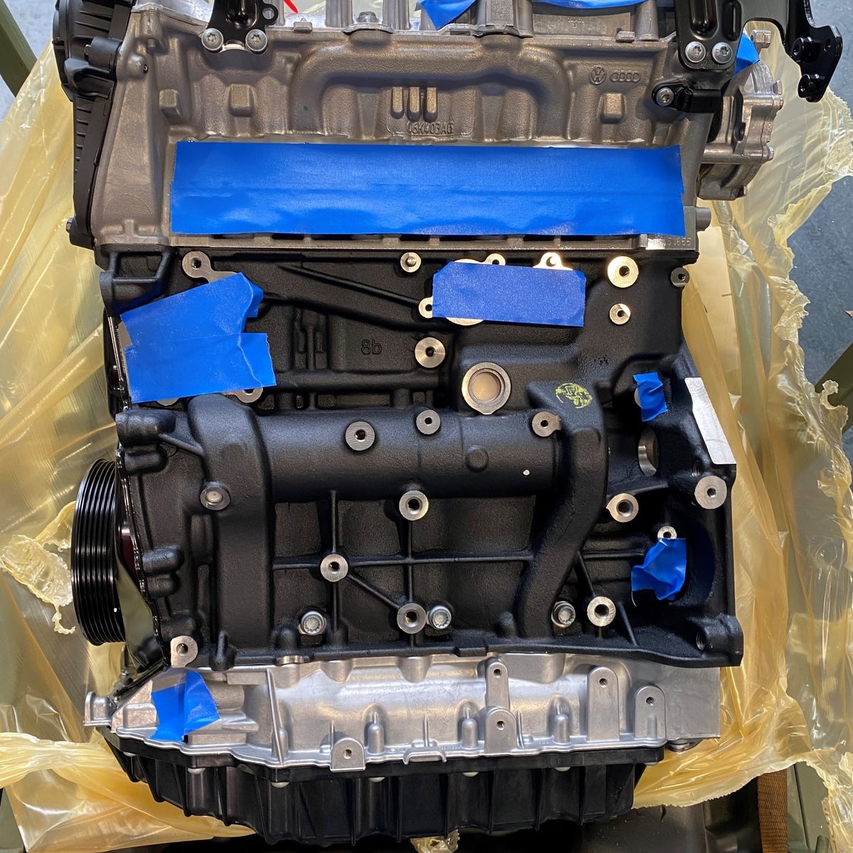 A brand new EA888.3 engine for our poorly Golf R.

We will be forging this in the new year… getting installed for now as needed for upcoming events.

🌏 Global dealer network covering 35 countries.
🕐 Fast responding customer care.
💻 celtictuning.co.uk
☎️ 0333 6000 669