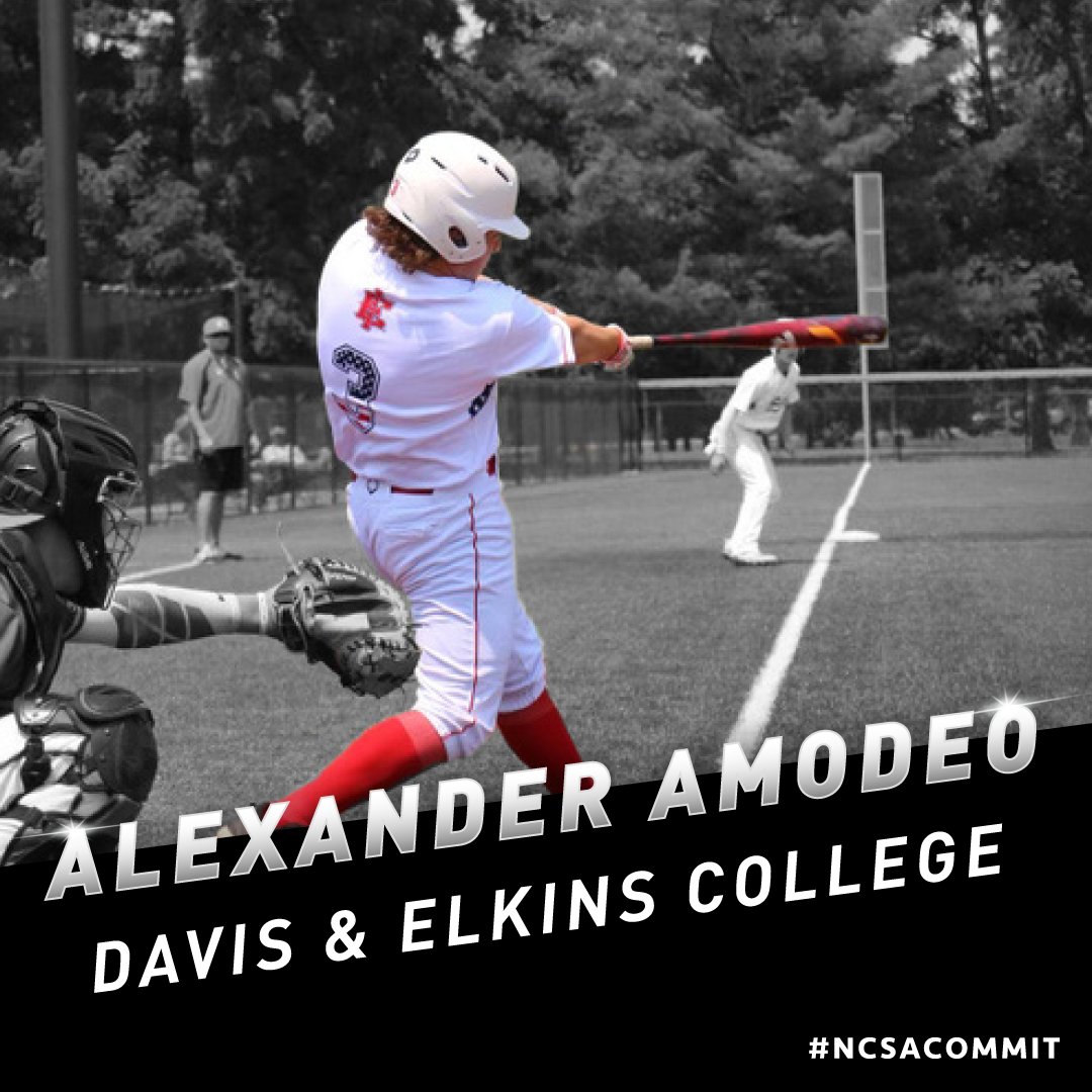 Shout out to Alex Amodeo, a 2022 Catcher from Indiana, on his commitment to Davis &amp; Elkins College!

#NCSACommit 

😎😎😎