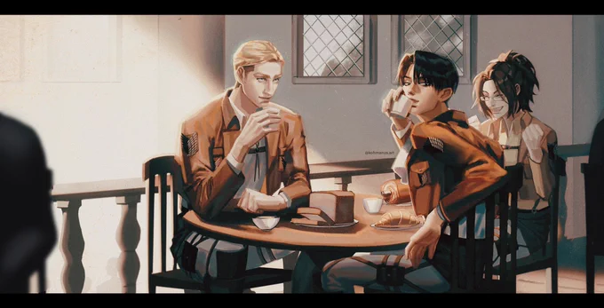 Throwback to my first series of Eruri fanarts - from dawn to dusk 
.
.
.
Friendly reminder: I'm currently open for commission, if you commission me for couples drawing you will get a half price deal for the second character, do drop me a message if you're interested✨ 
