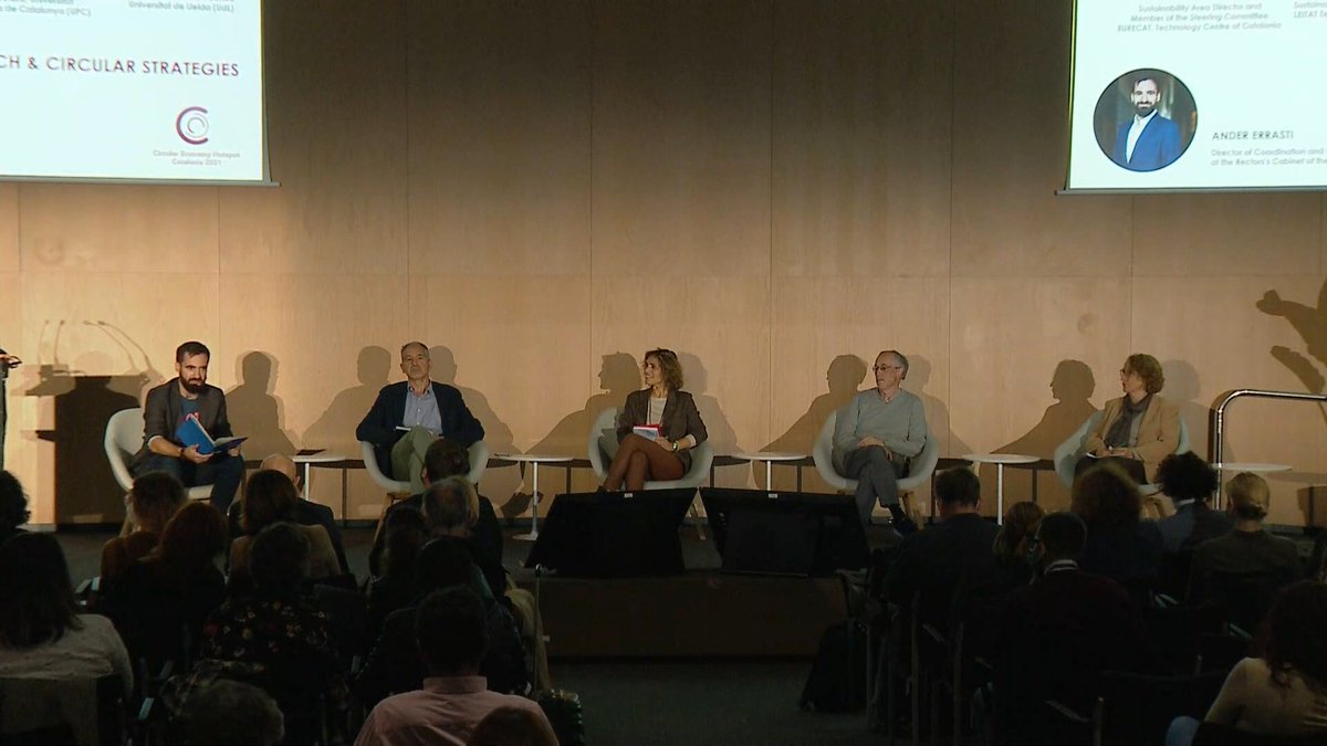 transicioeco's tweet image. 🔄 Continuem amb la primera taula rodona #CEhotspotCAT sobre estratègies tecnològiques emergents i circulars, amb Miquel Rovira d'@Eurecat_news, @MEscamilla_eco de @Leitat, @LeandroUPC de la #UPC i Mercè Balcells de @DBAcentreUdL, moderada per @ander_errasti

#CatalunyaCircular