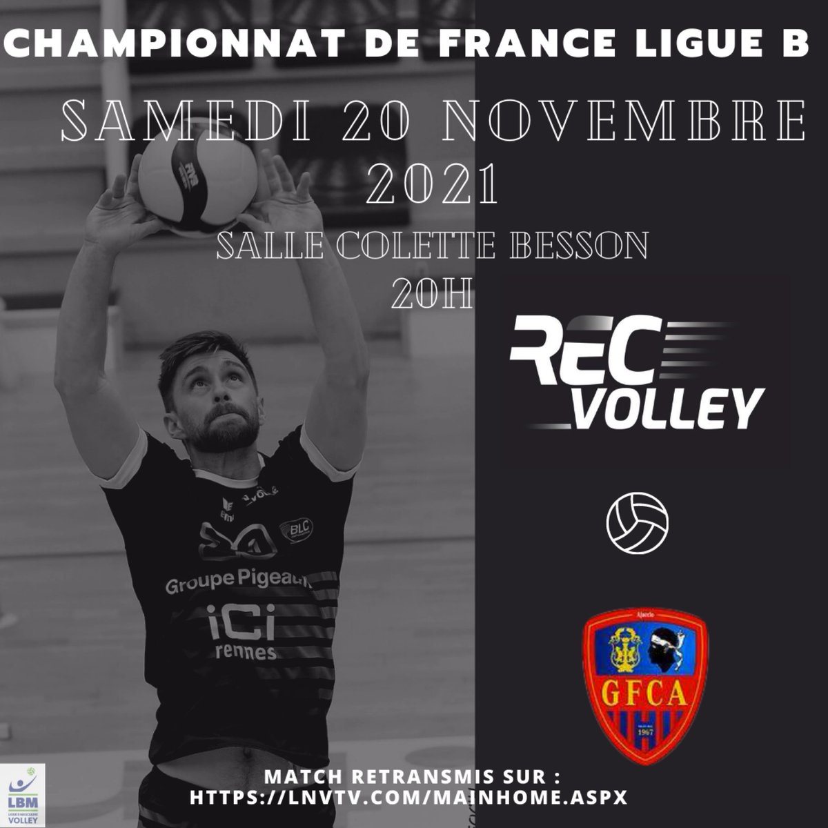 Rendez-vous ce samedi 20 novembre à 20h à la salle Colette Besson, où notre équipe Pro B masculine affrontera l'équipe d'Ajaccio ! 👊💥

On vous espère nombreux pour venir aider nos rennais à aller chercher une 3ème victoire consécutive à domicile !!! 💪💪

📲Billetterie en bio
