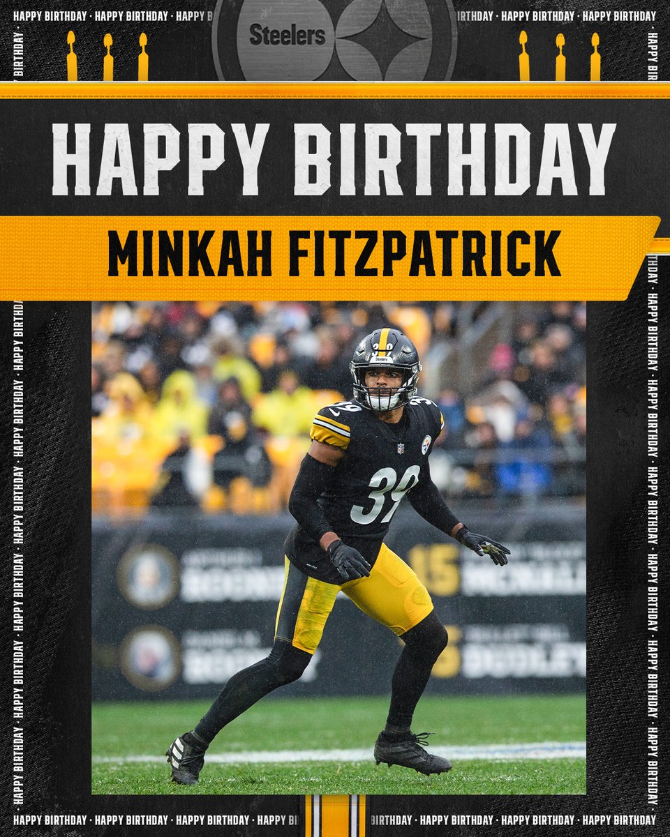steelers's tweet photo. RT to wish @minkfitz_21 a #HappyBirthday! 🥳 https://t.co/fnfgmNCzDY