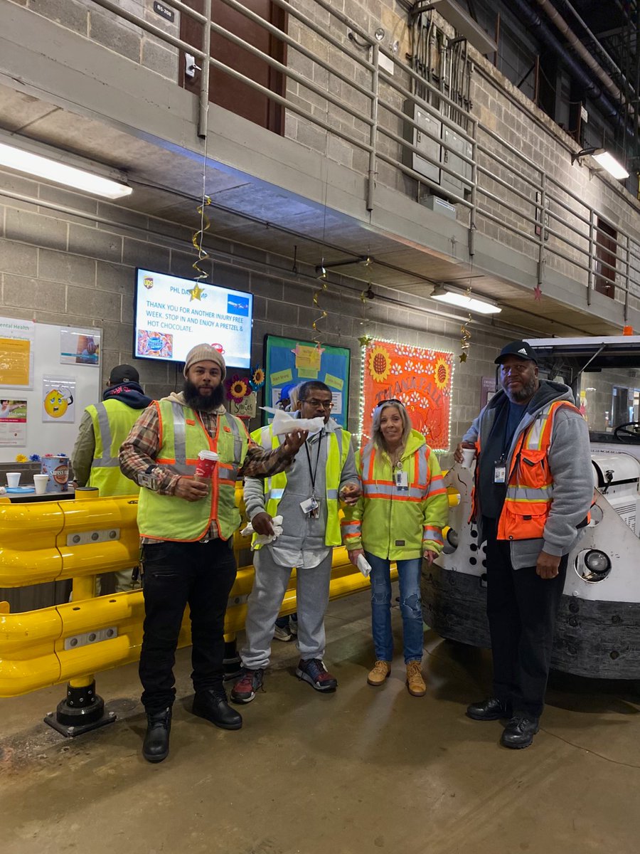 PHL Day Ramp recognition for employees working safely, thank you very much.