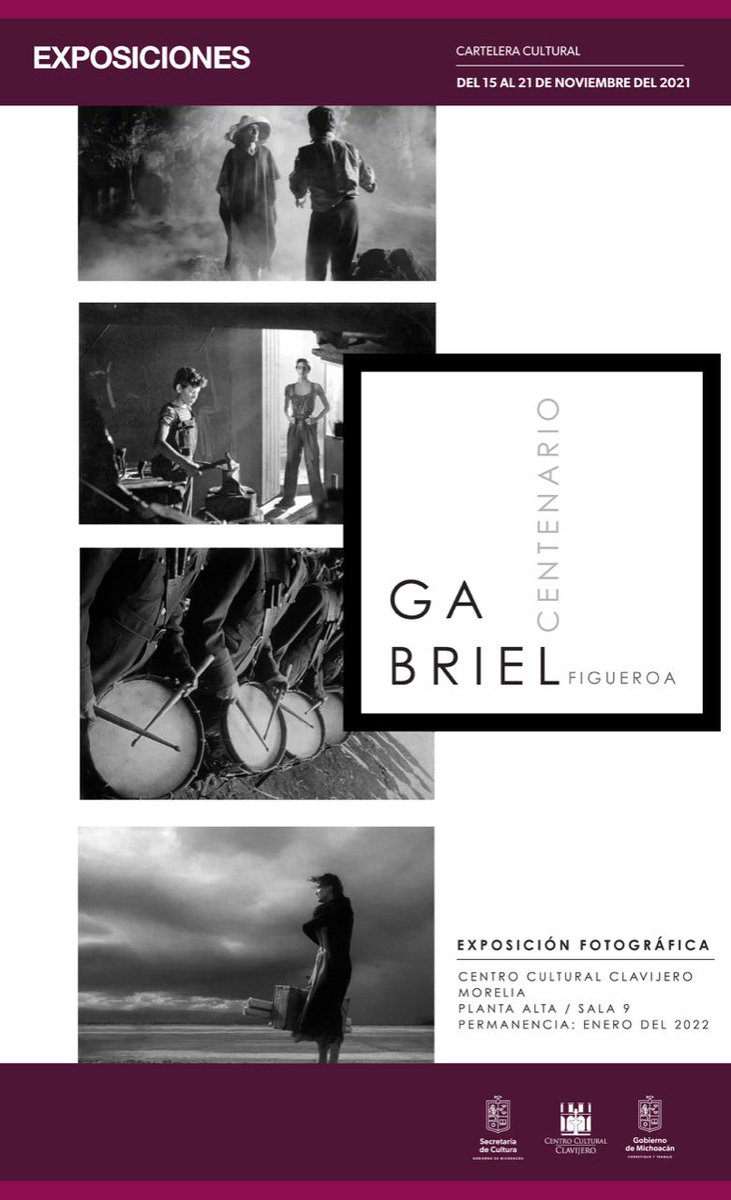 Música, cine, exposiciones y otras  actividades más forman parte de la #CarteleraCultural de la semana; aquí te la compartimos.

Prepárate para acompañarnos en tus eventos favoritos. 🎼🎶🎭🎬🎥🖼️

No olvides atender todas las medidas sanitarias. 😷

#ViveLaCulturaEnMichoacán