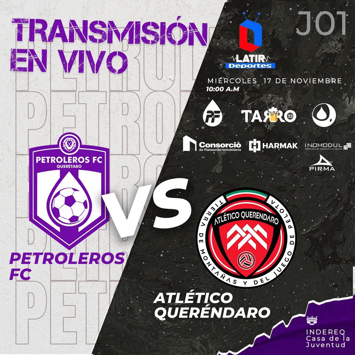 Transmisión en vivo por Latir Sports 🎥⚽️

¡Los esperamos! 🤩 <a href="/LigaTDP/">Liga TDP</a> <a href="/latirdeportes/">Latir Deportes</a>
