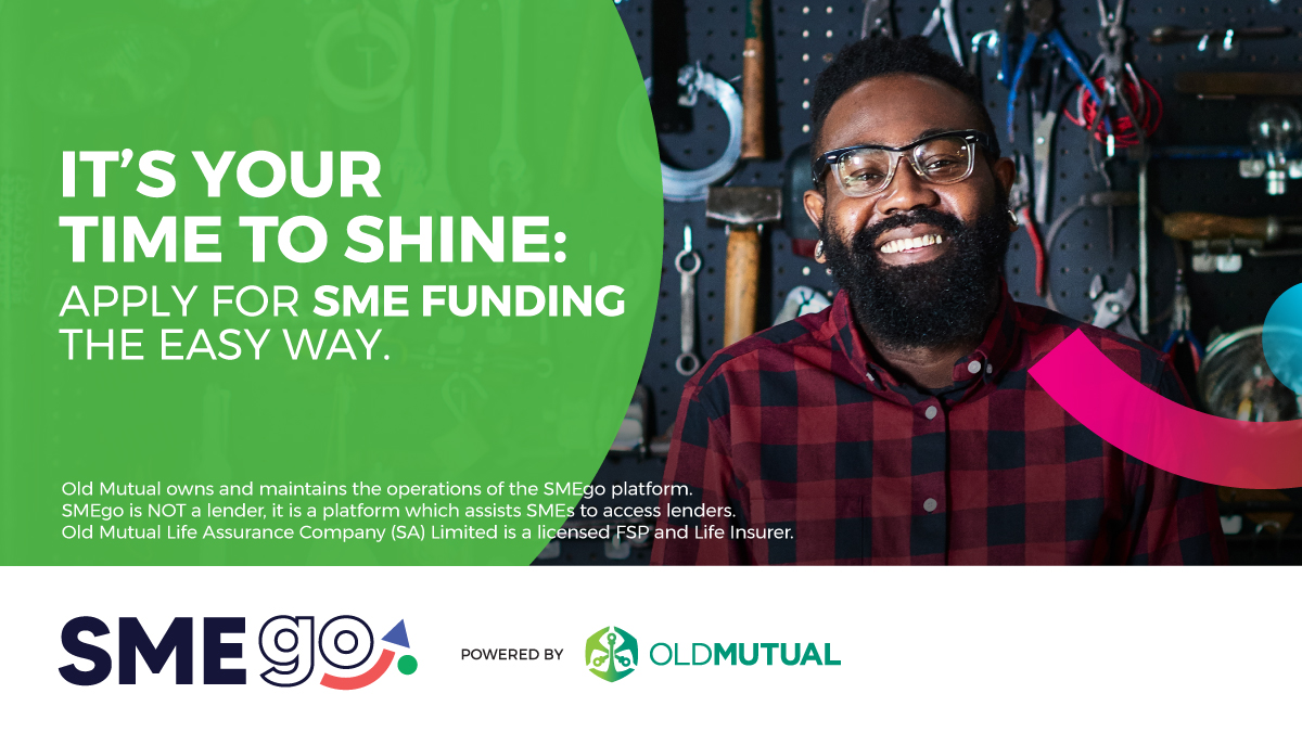 CapeTalk's tweet image. SMEgo powered by @OldMutualSA helps SMEs apply for funding from multiple funders with one application.

For more information or to apply now, visit bit.ly/3oFUEeA 

#SMEgo
#Sponsored