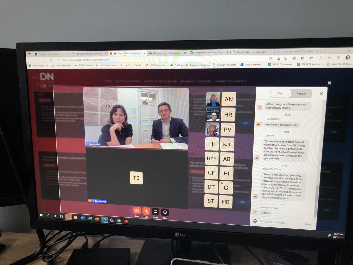 Participating in a #DigitalID workshop with <a href="/DigitalNations/">Digital Nations</a> country members. Sharing many insights and discussing many issues!