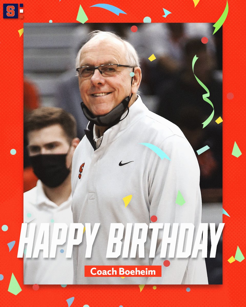 Join us in wishing <a href="/therealboeheim/">Jim Boeheim</a> a Happy Birthday‼️ 🎂🎉