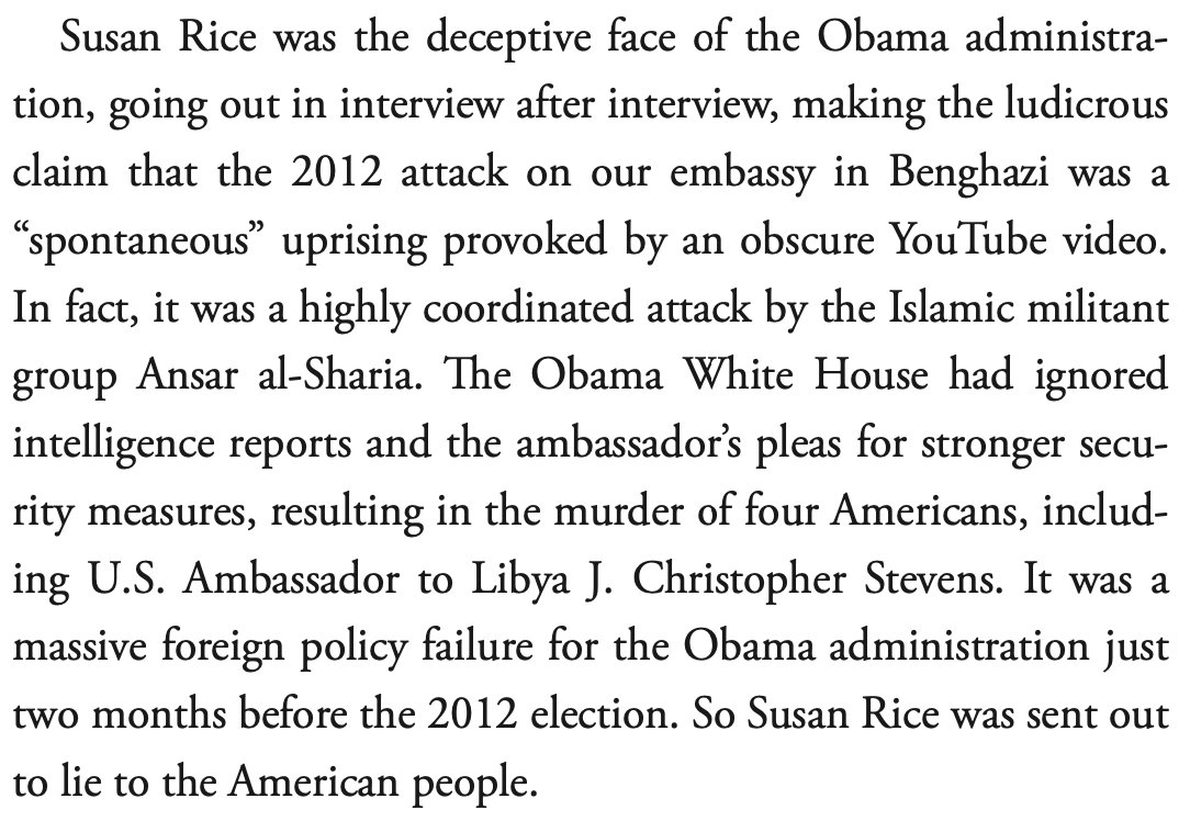 seanspicer's tweet photo. In honor of Susan Rice's birthday - a section about her and her role in the Biden admin from #RadicalNation:

"She calls herself the “recyclable boogeyman” of the right."

Get a copy today: https://t.co/18PSkXYX8F https://t.co/7pFoyW5xip