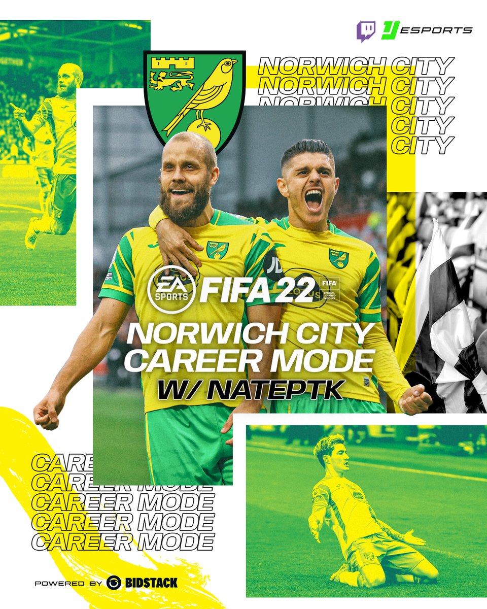1JEsports's tweet photo. Buzzing to have @NatePTK as part of the #1JEsports team! 👊

Join him live on our Twitch channel tonight at 9pm for some #NCFC #FIFA22 career mode action 🎮

📹 https://t.co/aKSICuRJtx https://t.co/bU8aWdATxb