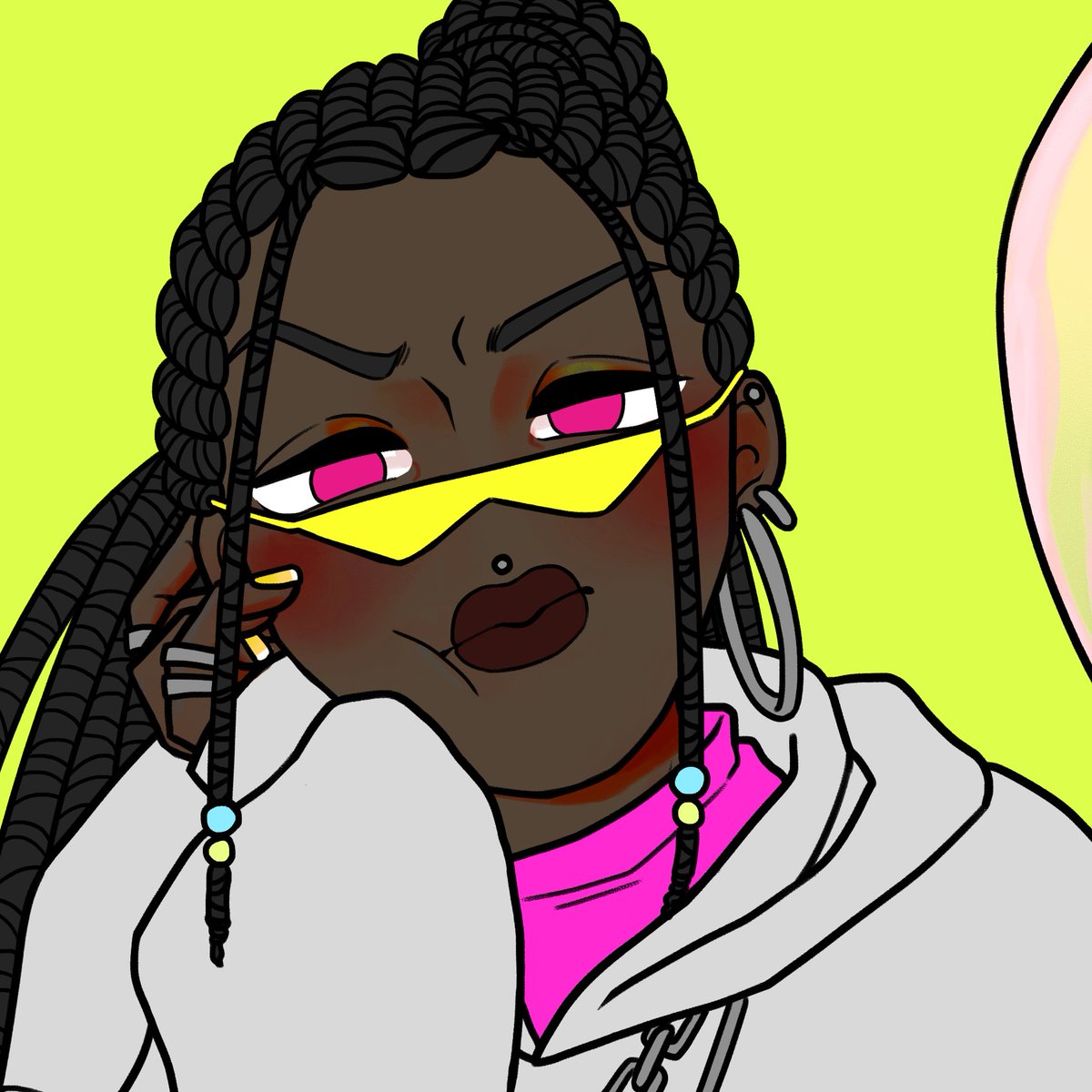 tuesaday_nft's tweet photo. Not just white but diverse. Then, what about rapper mermaid?🧜‍♀️🖐️🕶️

I'll let her in #polygon ;)
#nft #nfts #meermaid https://t.co/WQaLxpp8U0