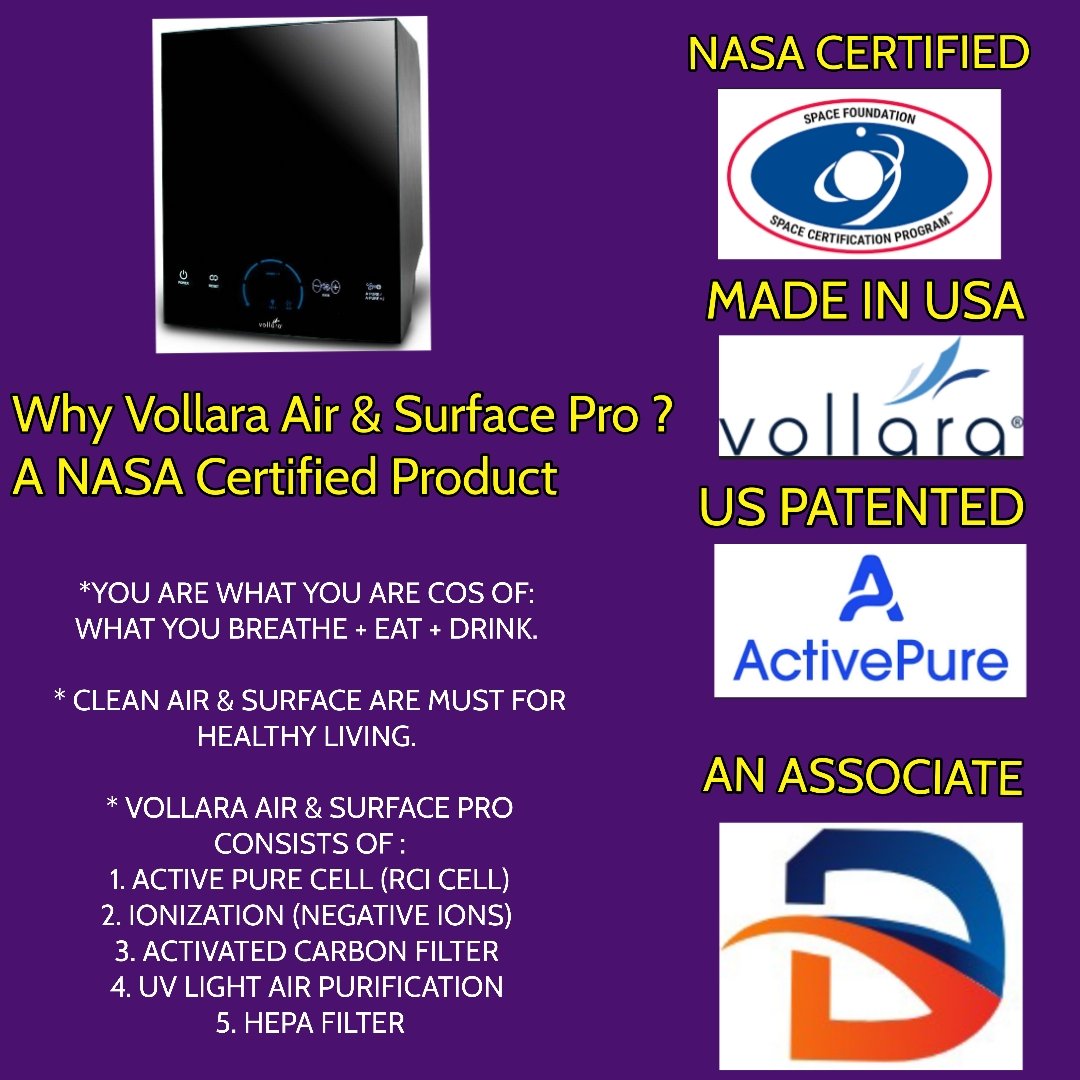 GlobalDarsh's tweet photo. Why Vollara Air &amp; Surface Pro ? 
A NASA Certified Product. 

✉️ contact@darshindia.com
✆ +91 9611293563
✆ +91 9845243300
🌐 https://t.co/MWFcLUgZg9 https://t.co/nLuGtpY4ts