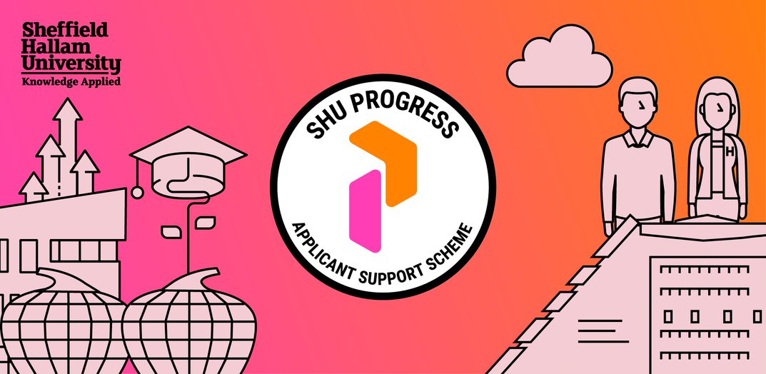 SHUOutreach's tweet photo. In the spirit of #WAHED2021, why not check out how the #SHUProgress applicant scheme can support your students who may face barriers to coming to university? Please see our website about how it works and the groups we support: https://t.co/UatF5c73dd https://t.co/Q2JvO1NY8g