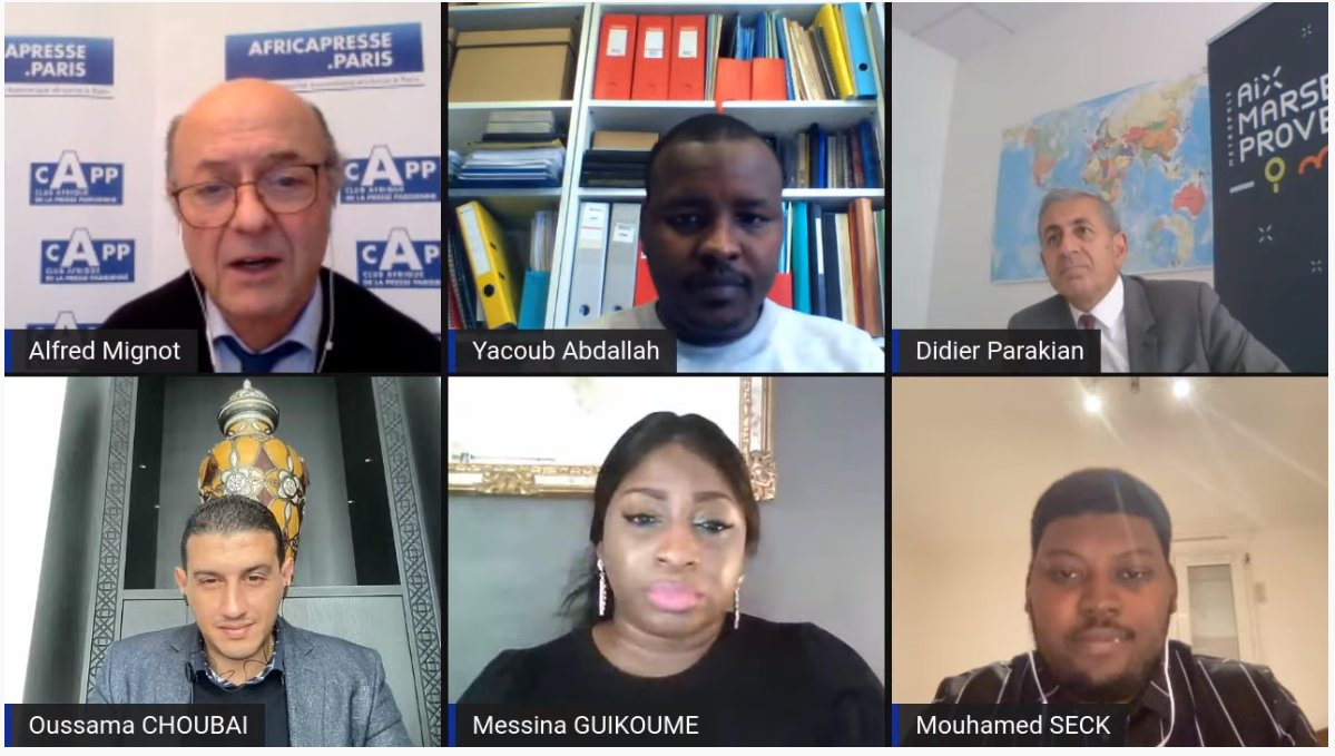 denisberge's tweet photo. Aujourd'hui, @Africalink3 a co-organisé le webinaire «La métropole AIX-MARSEILLE-PROVENCE, tremplin des TALENTS D’AFRIQUE», avec @AMPMetropole, @traceacademia, @CPAfrique, @KedgeBS, @univamu, @africa_presse et @ird_fr.Territoire d'excellence pour les talents Africains. #Messibat https://t.co/HtuLbHpYgw