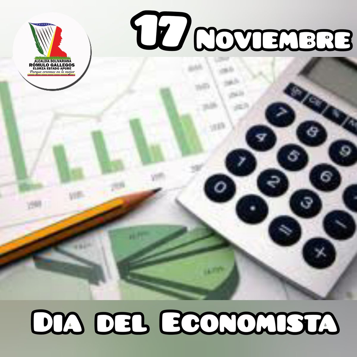 AlcaldiRGElorza's tweet photo. #Efemeride|| #17 Noviembre Día del Economista.
Fecha que conmemora la fundación de la primera Escuela de Economía en el año 1938 en la Universidad Central de Venezuela (UCV).
.
Felicidades a los hombres y mujeres que contribuyen con el desarrollo productivo de la Patria. https://t.co/GDucHh4Lei