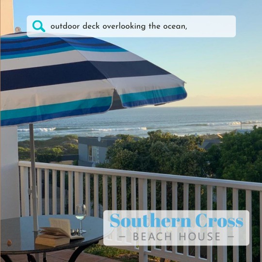 cross_house's tweet photo. Tag the person you would like to have sun downers with on our lovely sea viewing deck!

#SouthernCrossBeachHouse #SouthernCross #GrootBrak #TravelLocal #TravelLocalSA https://t.co/Le8cdrsw1r