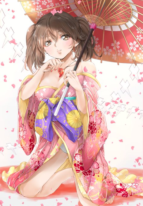 #いい着物の日 遅れてしまったけどせっかくなので過去絵を投入するチャンス!笑龍驤・山城・プリンツです～ 