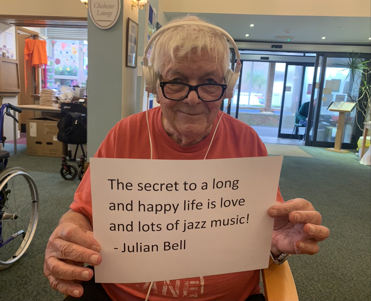 Happy Wednesday! We have some more wonderful #WednesdayWisdom for you as we ask our Residents their secret to a long life! 

Today's comes from Julian from our Grosvenor Park care home...