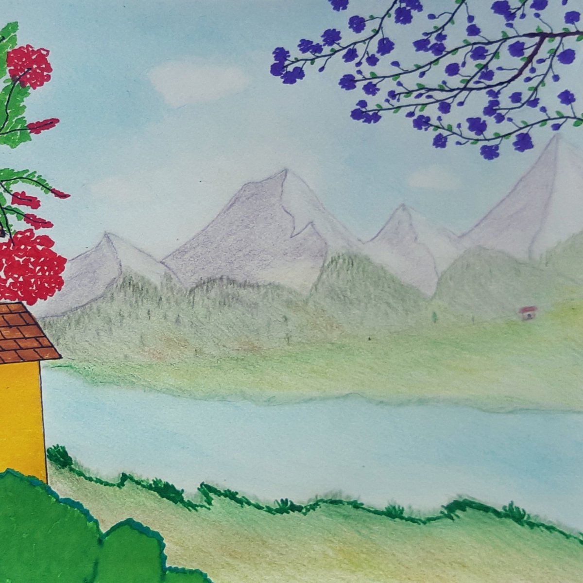 Sanchali_B's tweet photo. I drew and coloured this with my non-dominant hand.
#ambidexterity
#nondominanthand
#mylefthand💪
#newchallenge
#sanchalibhattacharya https://t.co/BPxEhsFiKh