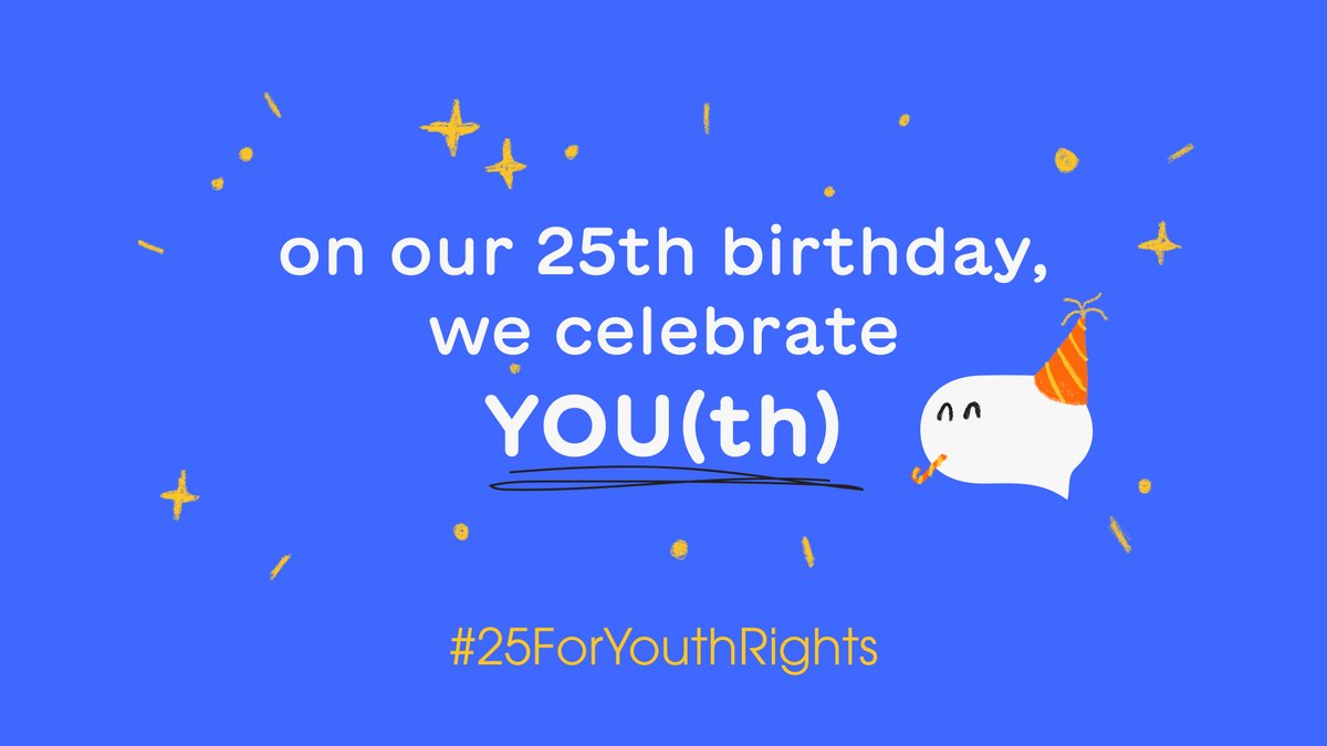Happy Birthday 🎉 This year marks the 25th anniversary of our organisation and that means only one thing - it is time to celebrate!🎈

25 years ago, ambitious young Europeans came together to kick start the European Youth Forum as we know it today.
#25ForYouthRights