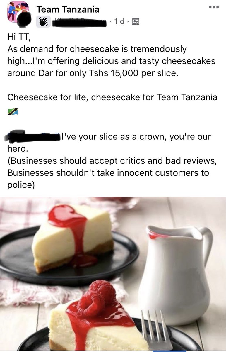 AmyAbroad's tweet photo. I leave you with this. #CheesecakeForLife #CheesecakeForTeamTanzania https://t.co/Dtr0296Qs8