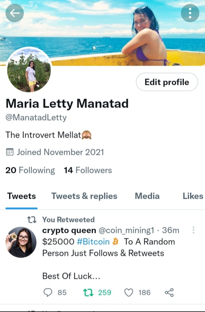 ManatadLetty's tweet photo. @coin_mining1 Done🥰 @coin_mining1 https://t.co/8FkUc3MkLW
