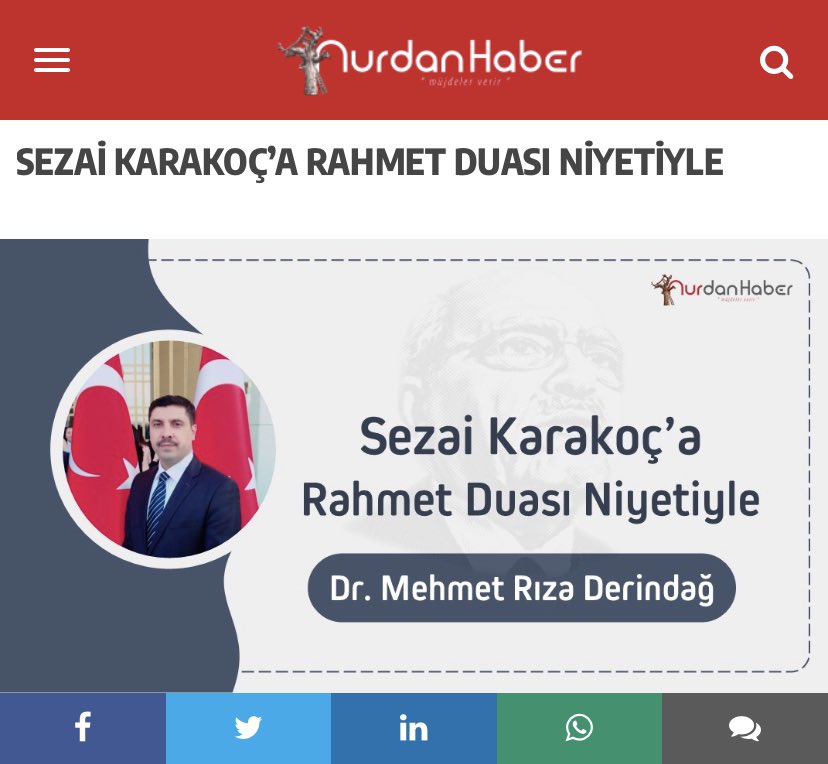 Sezai Karakoç’a rahmet duasıyla…

Bitti dünya sürgünü Sezai Karakoç’un,
İftirak hiç değil mebdei neşeli toyun,
Biliriz ki bu hayat oyalayan bir oyun,
Kutlu bir seferde Nebi aşığı edepli edip,
Atarak vücud gömleğini ebediyete soyun…