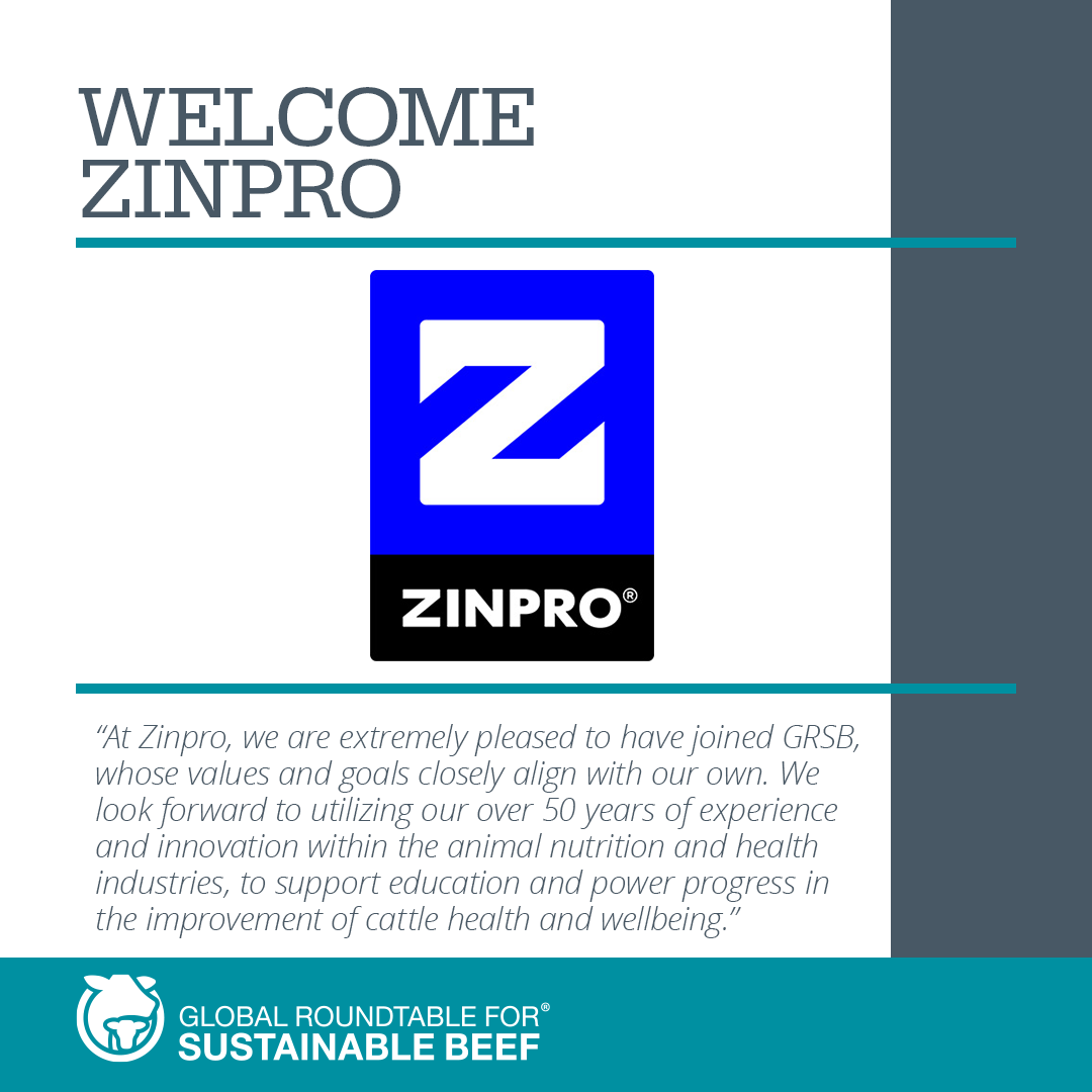 Help us in welcoming our new member, <a href="/Zinpro/">Zinpro</a>. Zinpro joins GRSB to encourage the continuous learning and adoption of best practices in disease prevention and treatment measures. Read more here: grsbeef.org/resources/Docu…