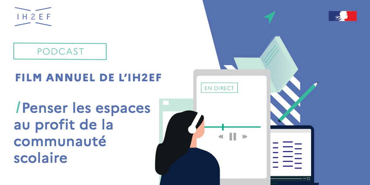 L'<a href="/Ih2ef/">IH2EF</a> consacre une série de  🎧podcasts du film annuel pour « Penser les espaces au profit de la communauté scolaire »

🗓 Rdv le 19 novembre pour un nouvel épisode : Comment l’aménagement des salles de classe influence-t-il la relation pédagogique ?
▶ swll.to/KvGl6U