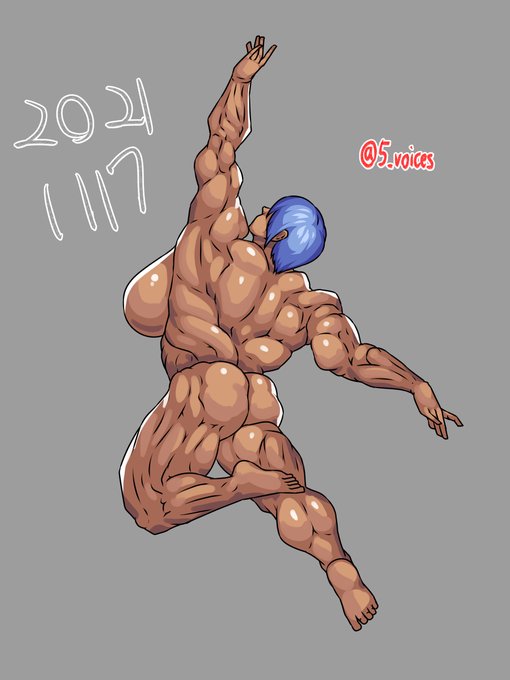 ボディビル模写。 