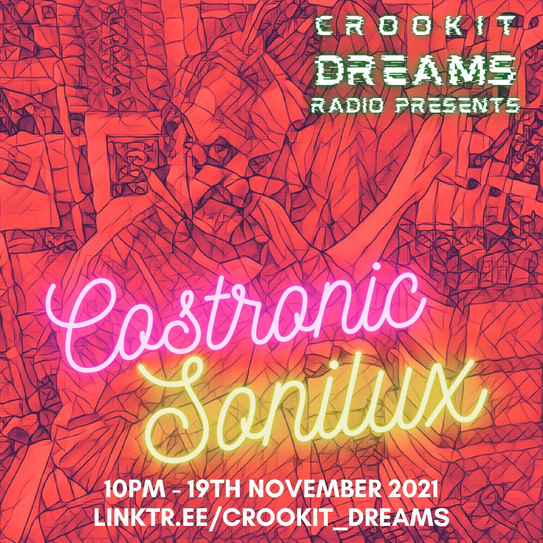 Got plans this Friday night? Cancel them. Spend the night in with Crookit Dreams and the wizard of noise himself <a href="/coschapman/">cos chapman</a> in conversation with me as we step inside his studio of hacks and sound experiments. 10pm on digital radio: linktr.ee/crookit_dreams