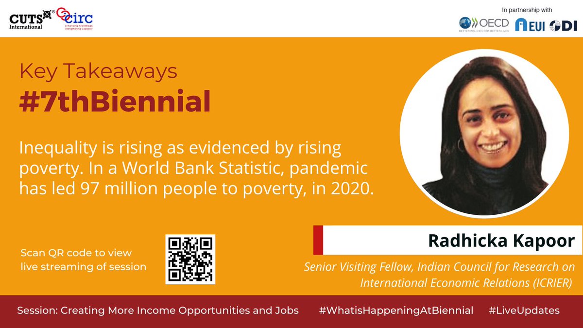 cutsadda's tweet photo. @Radhicka 
2nd day of #7thBiennial with Session 3  “Creating More Income Opportunities and Jobs”.

Watch live:https://t.co/UcKUSc0ioy

#CCIER #GlobalConference #Economy #Law #PolicyMakers https://t.co/et5ICz2xgE