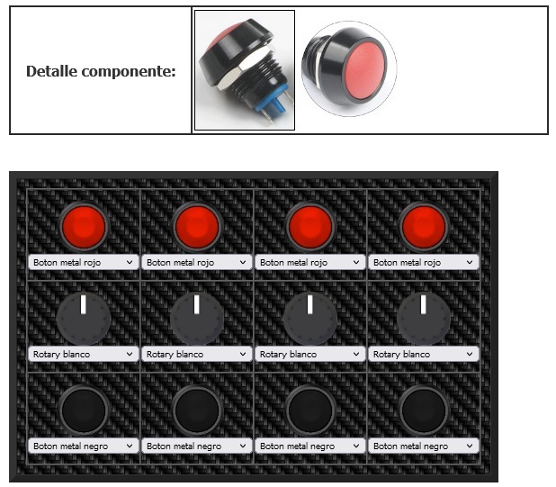 Hoy presentamos el nuevo display TOMY G1b para solamente ver las marchas, sencillo y directo 👍

También se ha actualizado el sistema de personalización de botoneras de la web para poder ver imágenes reales de los componentes que estamos colocando.