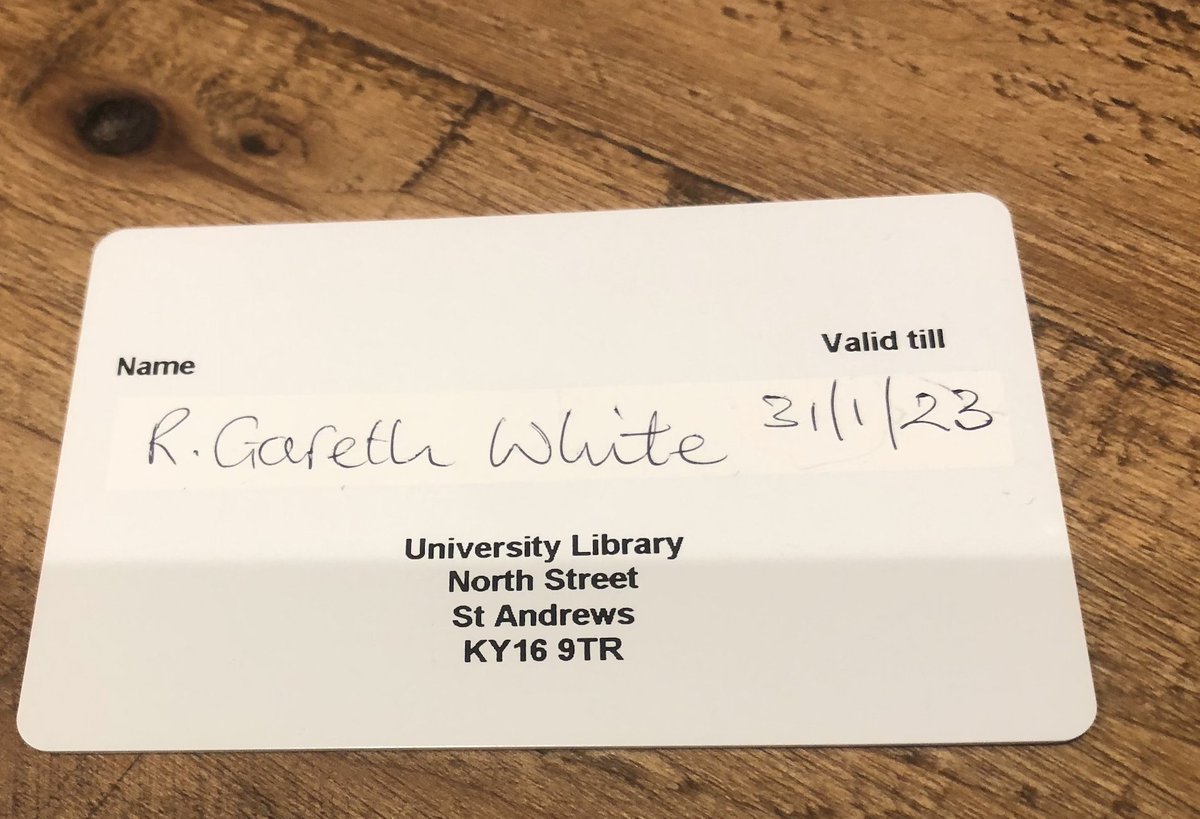rgwhite92's tweet photo. Really glad that #SCONUL is back up and running. First day in the library at @univofstandrews @StAndrewsUniLib! https://t.co/RxqkC5mJqV