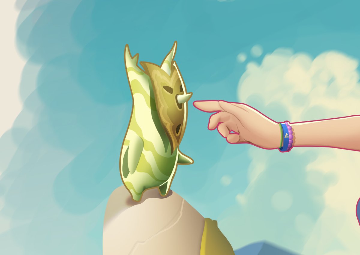 Sermella's tweet photo. Princess #Zelda exploring the outskirts of town in my first illustration from the "Zelda after school" series 💚 https://t.co/nMINddycws