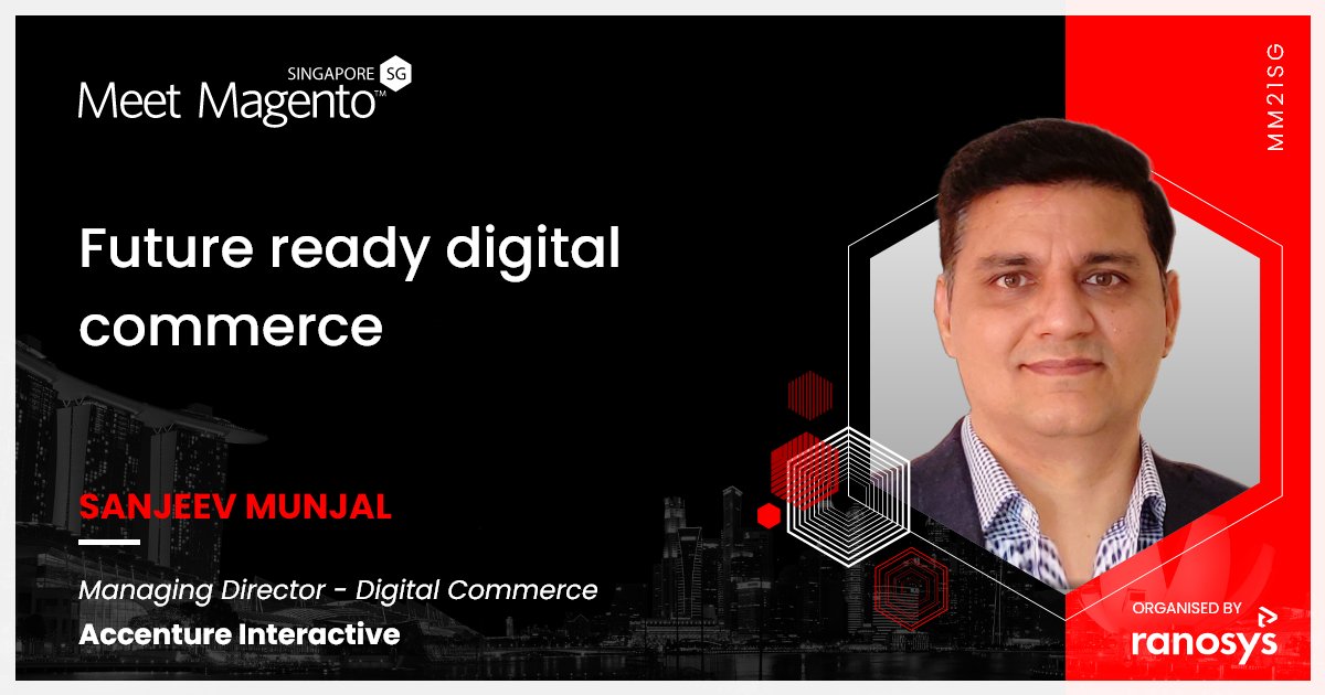 MeetMagentoSG's tweet photo. If you want your #onlinestore to flourish, getting it #futureready should be on top of your list. Catch Sanjeev Munjal, Managing Director of Digital Commerce at @AccentureActive , discussing every aspect of it tomorrow at #MM21SG.

Register now - https://t.co/q88yN1wGNB https://t.co/OtvzoJJYYg