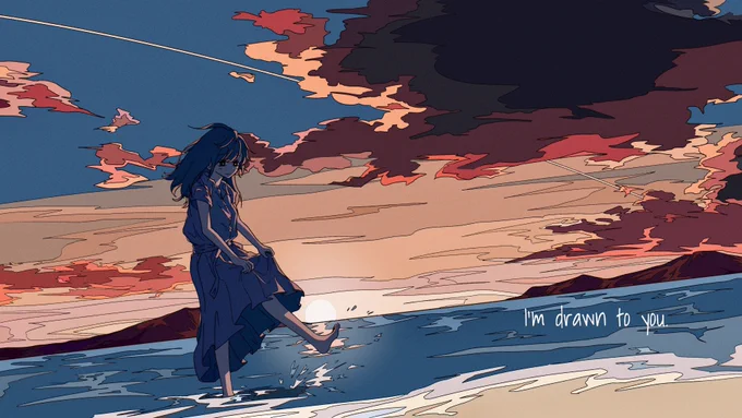 季節外れの夏空シリーズ#イラストの温度差でフォロワーさんに風邪をひかせる 