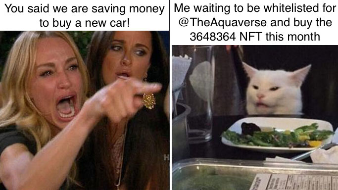 When you still haven't yet been whitelisted for the <a href="/TheAquaverse/">Aquaverse 🔱</a>  #AquaverseMeme