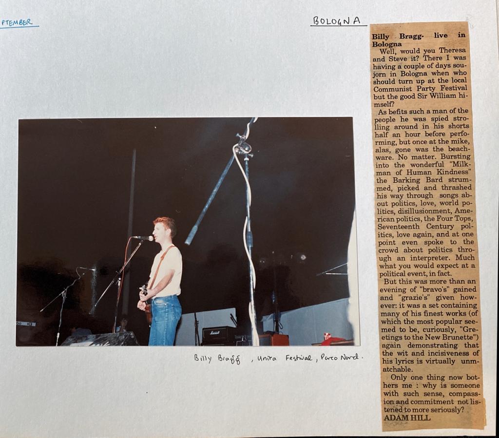 lestudiojigger's tweet photo. @billybragg great gig last night and yes am very reflecting on yoyr words. Talking of 1985 ish. You may enjoy this: https://t.co/ylaHgk3CWk