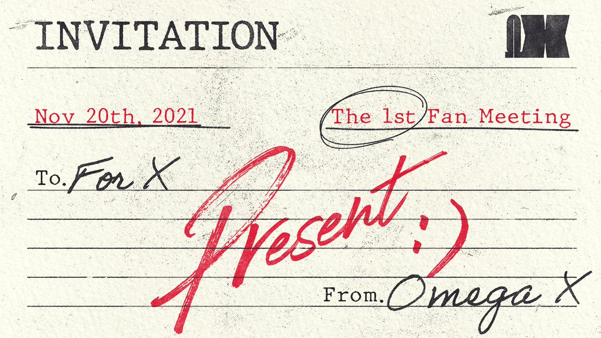 OmegaXSpain's tweet image. 🎁SORTEO / GIVEAWAY🎁

🏅OMEGA X 1st Fan Meeting ticket
❣️Debes seguir a @OmegaX_official @OmegaX_members y @OmegaXSpain
❗RT y ♥️ 
🔚 19 Nov, 17:00🇪🇦

--

🏅OMEGA X 1st Fan Meeting ticket
❣️Must follow @OmegaX_official @OmegaX_members &amp;amp; @OmegaXSpain
❗RT &amp;amp;♥️ 
🔚 Nov 19, 5pm🇪🇦