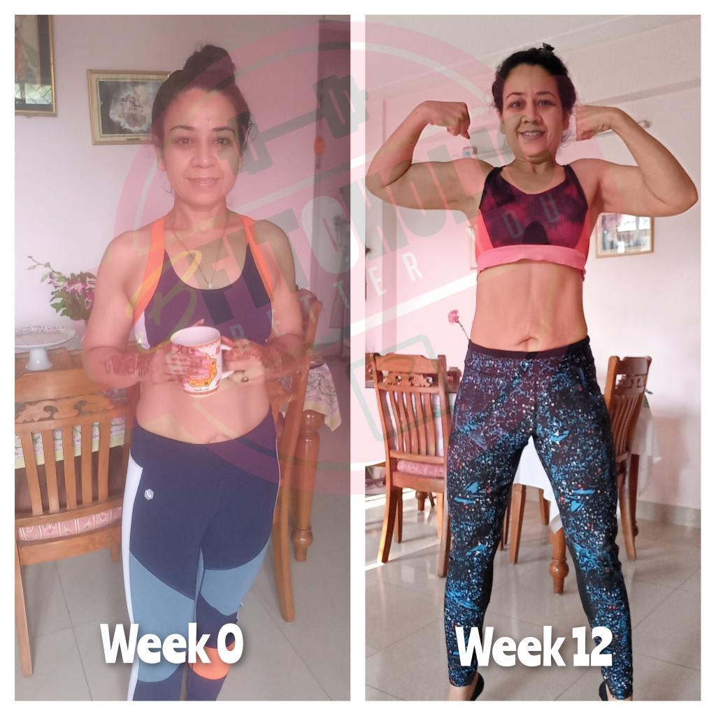 Mahimabajpai's tweet photo. The idea is not to stop after 12 weeks. The journey continues.
From 57.6 kg to 54.4 kg
#mevsme
#noexcuses
#strengthtraining
#quantifiednutrition
#nutrition
#mentalhealth
#fitnesscoach
#fitat40plus https://t.co/Tq1LMgF8hY