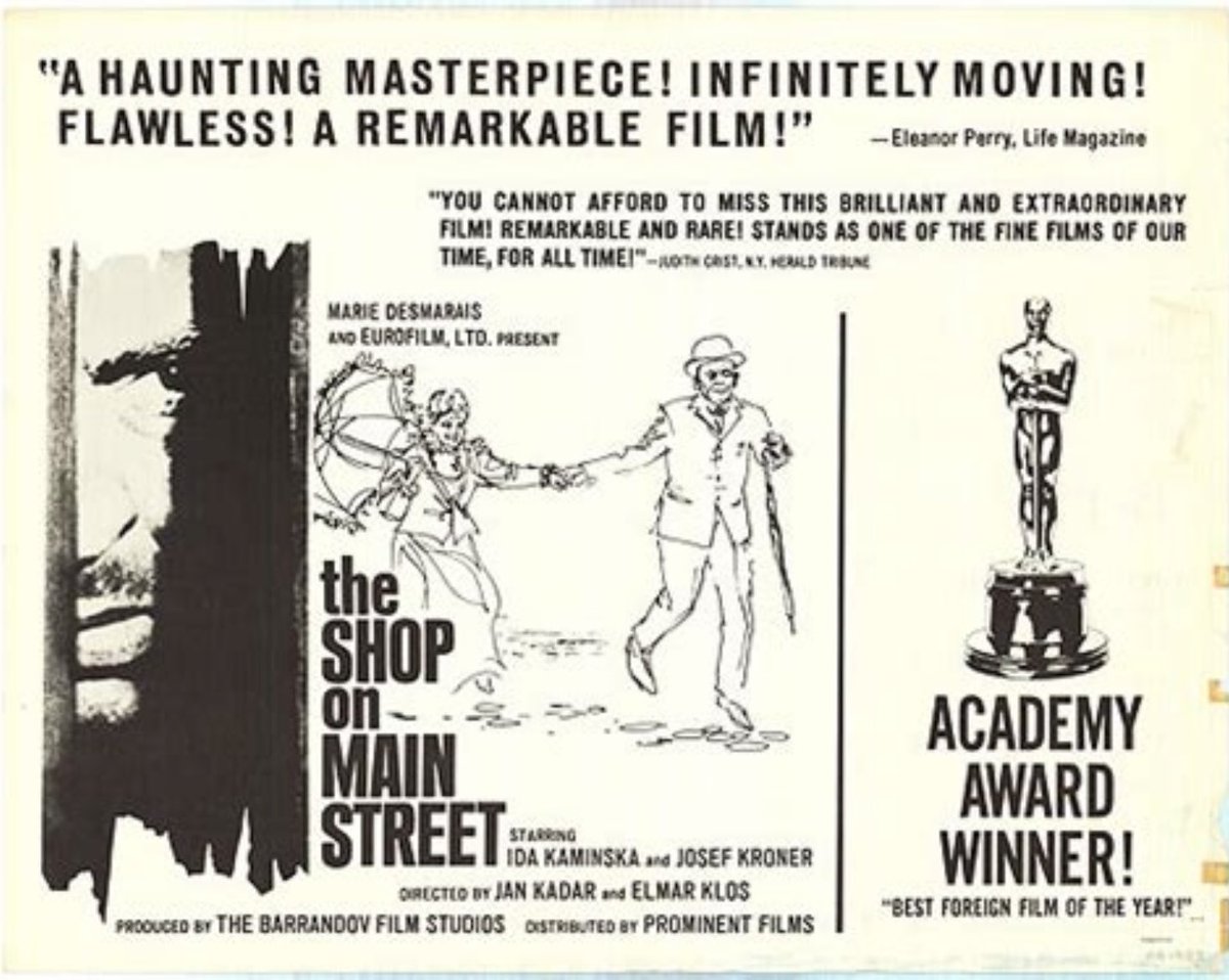 rafchance's tweet photo. @TheCinegogue Obchod na korze / The Shop on Main Street (1965) https://t.co/eFODvuN6R4