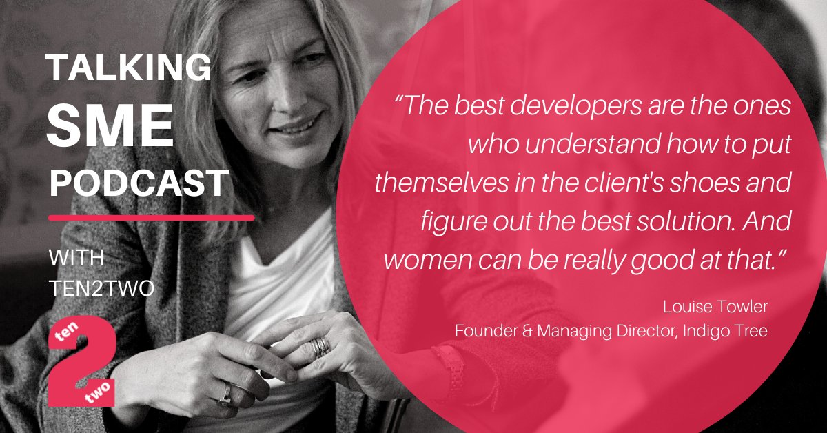 Ten2Two's tweet photo. “I think right from a really young age girls need to be encouraged not to view things as gendered” @Louisetowler talks about her experience of being a female leader in technology. Click the link to listen https://t.co/NPg6frkS0g
#podcast #ten2two #femaleleaders #smeadvice https://t.co/JoHABJLEQI