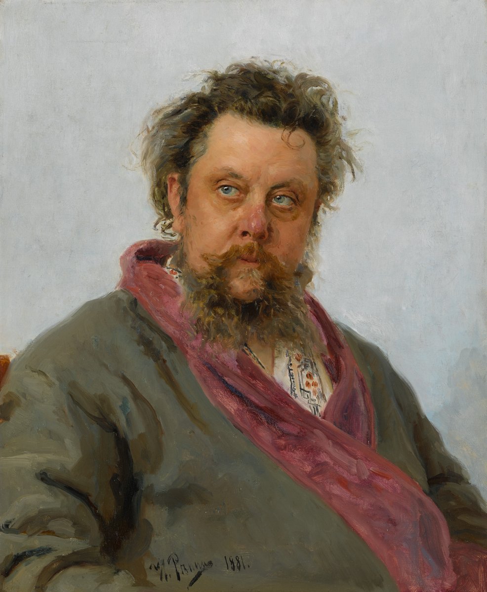 PetitPalais_'s tweet photo. Aujourd’hui, à 15h dans l'auditorium du Petit Palais, se tient un concert en trio de reprise des plus grands compositeurs russes. 🇷

J. Cassar, soprano
J. Maillard, violoncelle 
L. Wagschal, piano

Répine, Portrait de M. Moussorgski, 1881, Galerie nationale Trétiakov, Moscou https://t.co/J3bWglpvUH